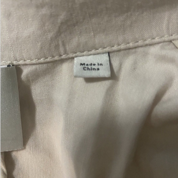 Women's Vince Drapey Belted Linen Blend Jacket Sand Glow Size SMALL Retail $445 - Picture 11 of 15